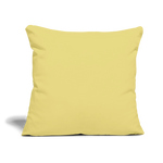 Throw Pillow Cover 18” x 18” - washed yellow