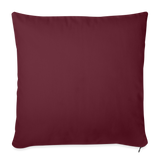 Throw Pillow Cover 18” x 18” - burgundy