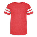 Kid's Football Tee - vintage red/white
