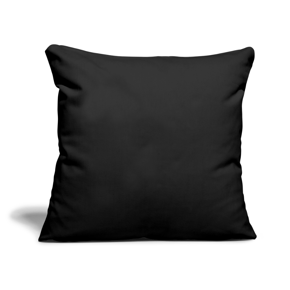 Throw Pillow Cover 18” x 18” - black