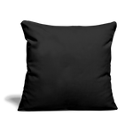 Throw Pillow Cover 18” x 18” - black