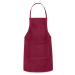 Adjustable Apron - burgundy