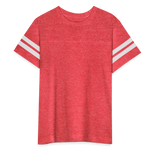 Kid's Football Tee - vintage red/white
