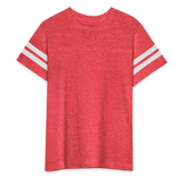 Kid's Football Tee - vintage red/white