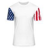 Adult Stars & Stripes T-Shirt | LAT Code Five™ 3976 - white
