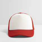 Kid's Trucker Cap - white/red