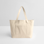 Large Canvas Deluxe Tote - natural