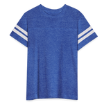 Kid's Football Tee - vintage royal/white