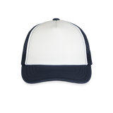 Kid's Trucker Cap - white/navy