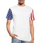 Adult Stars & Stripes T-Shirt | LAT Code Five™ 3976 - white