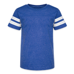 Kid's Football Tee - vintage royal/white