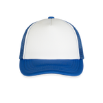 Kid's Trucker Cap - white/royal blue