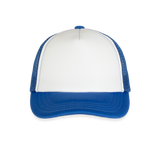 Kid's Trucker Cap - white/royal blue