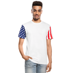Adult Stars & Stripes T-Shirt | LAT Code Five™ 3976 - white