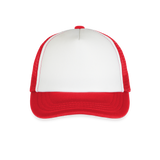 Kid's Trucker Cap - white/red